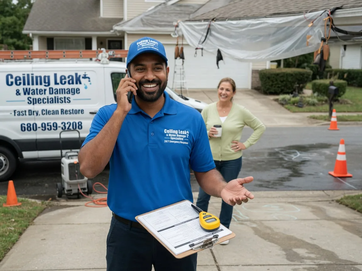 Ceiling Leak Cleanup Woodward, OK FAQs